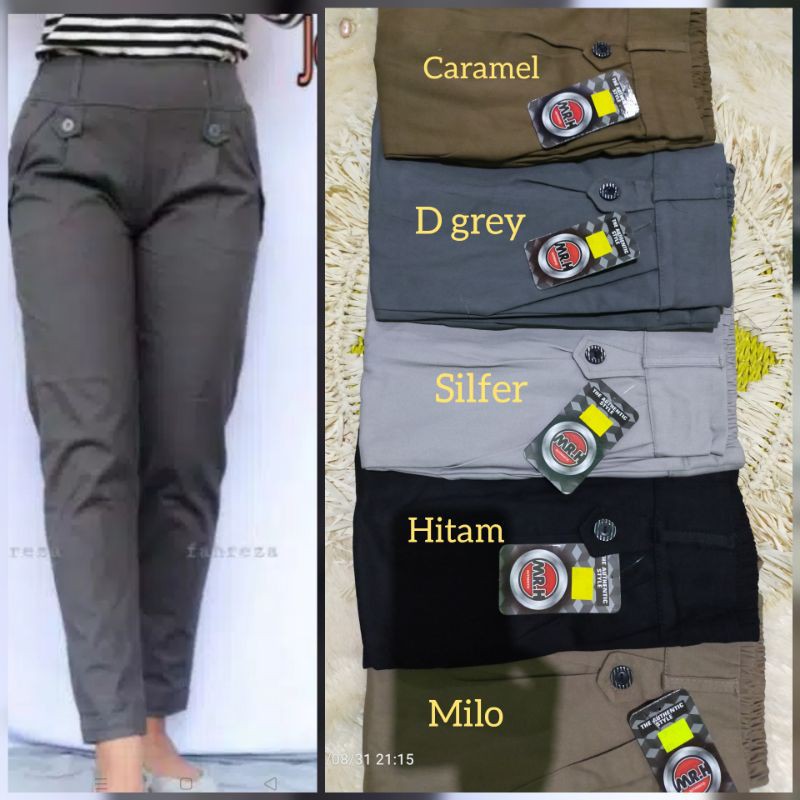 CELANA BAGGY PANTS DEWASA // KATUN TUWIL SETRITCH  IMPORT// KANCING BAWAH PINGGANG.