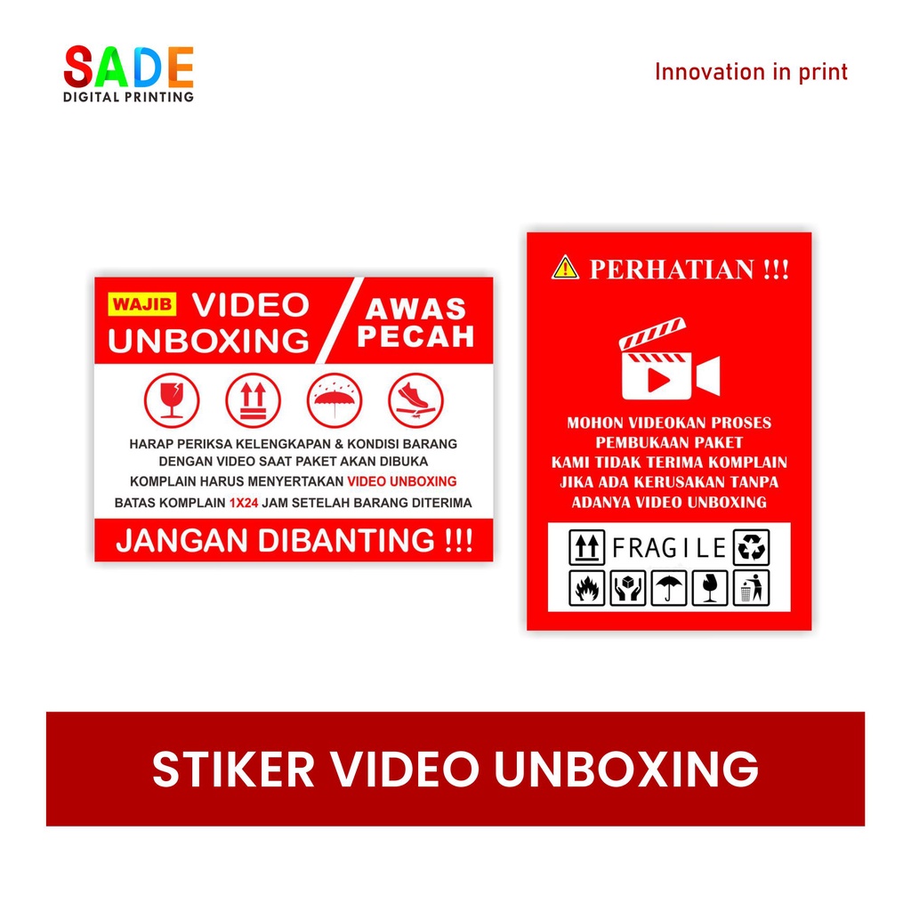 

STIKER VIDEO UNBOXING // SEAL VIDEO UNBOXING