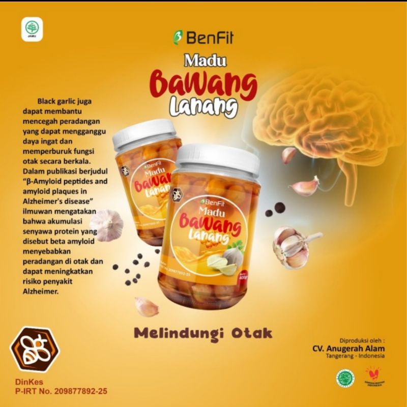 BenFit Madu Bawang Lanang 400ml Madu Bawang Tunggal Untuk Kesehatan