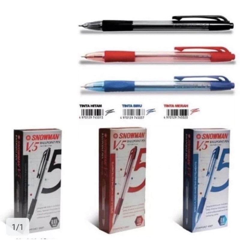 

Pena Snowman V-5 / Pulpen Cetek