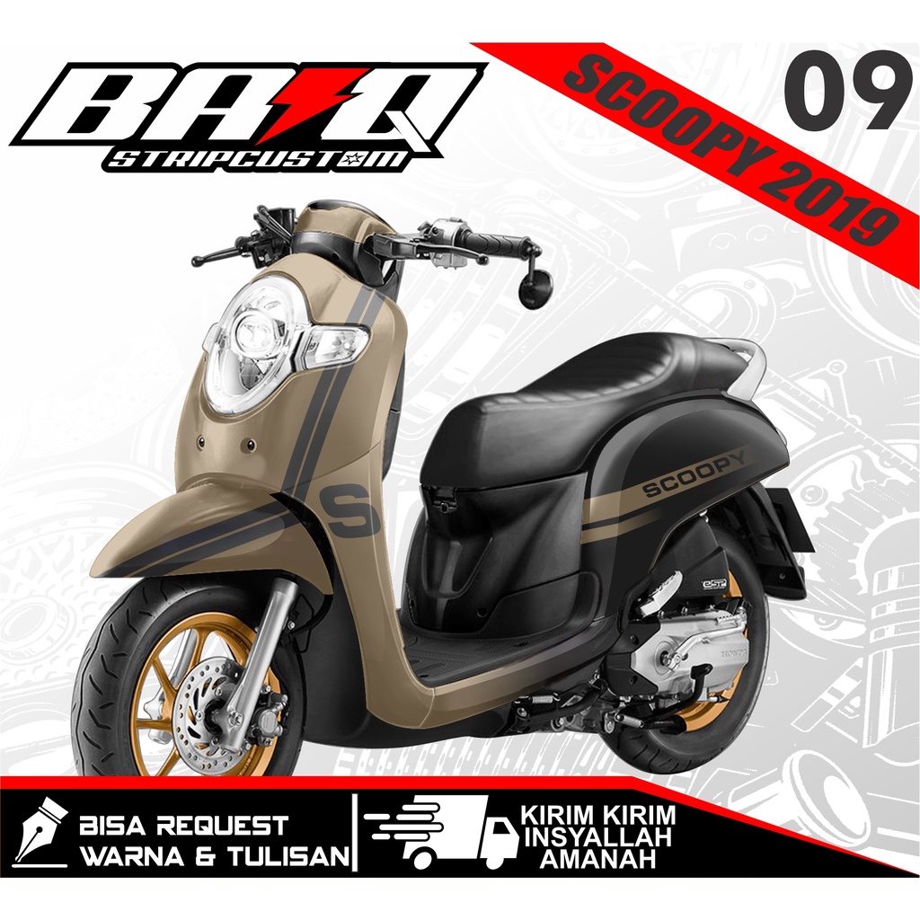 DECAL SCOOPY 2019 - DECAL SCOOPY 2019 VARIASI GARIS KODE 09