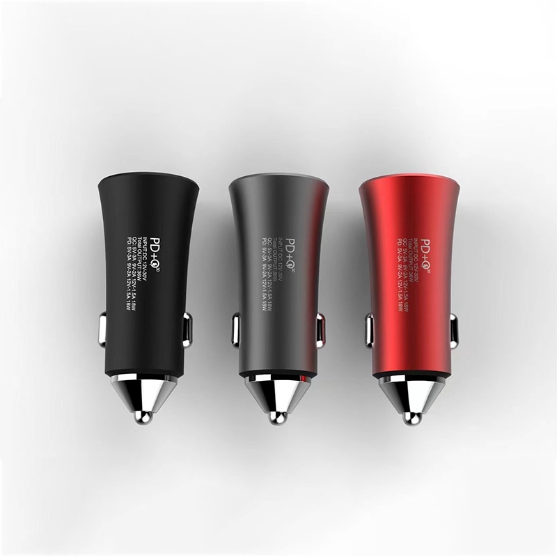 【CC012】 Fxing JHY-09 Car Charger Super Fast Charging 45W USB + PD Ports USB Type C QC3.0 PD3.0 Mobil Pengisi Daya Handphone Universal IOS iPad