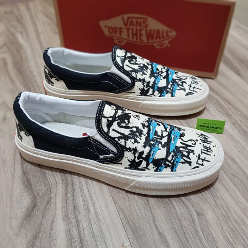 Vans Vault OG Classic Slip On LX x Ralph Steadman &quot;Blue Tuna&quot; Import Quality BNIB WF dt