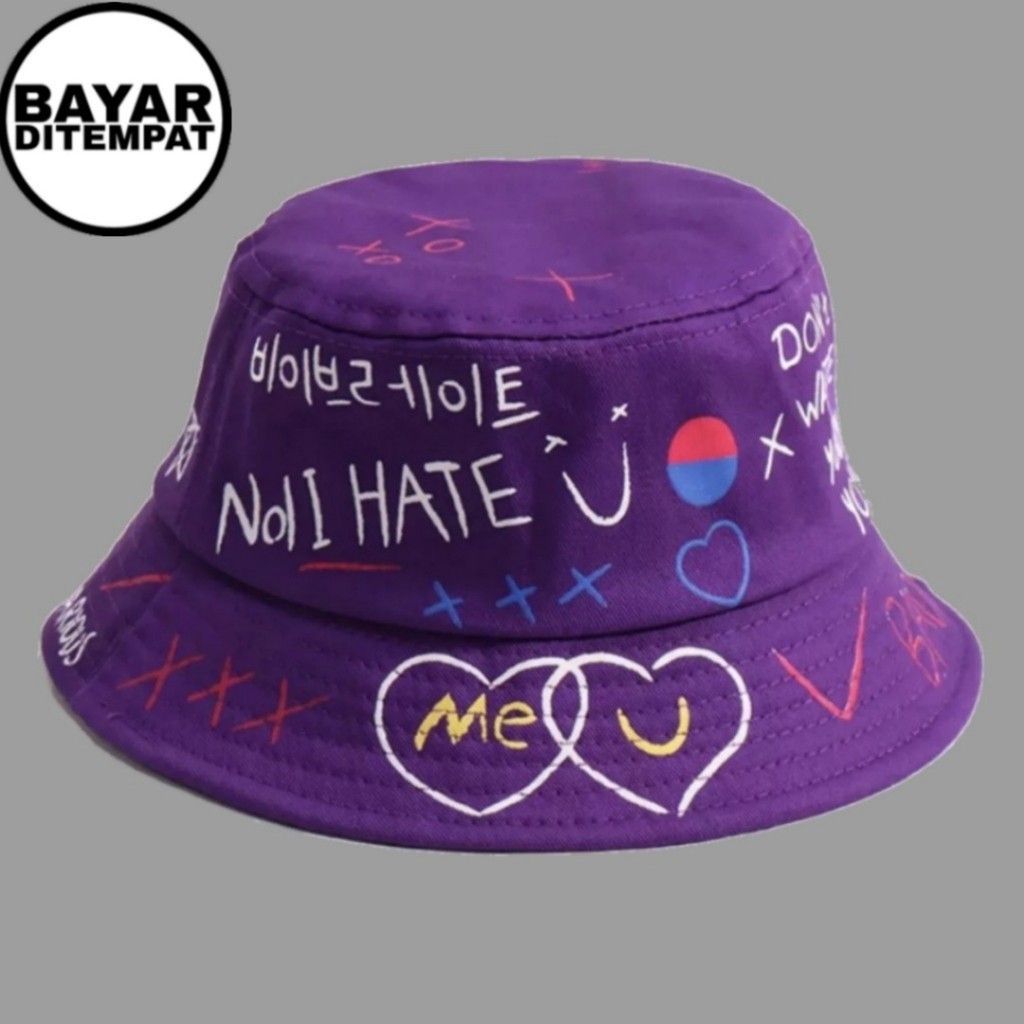 Topi Bucket Badass / Topi Yg Lagi Tren Topi Badass /Real Pick COD