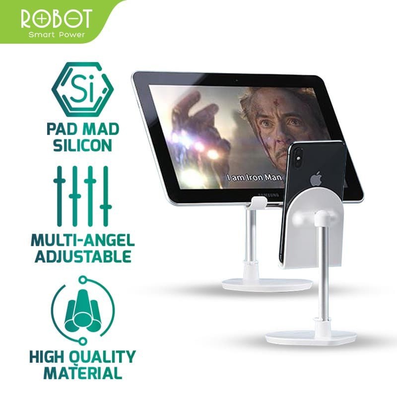 Holder stand Handphone Universal Liftable Foldable Aluminium Aloy 100% Original Robot