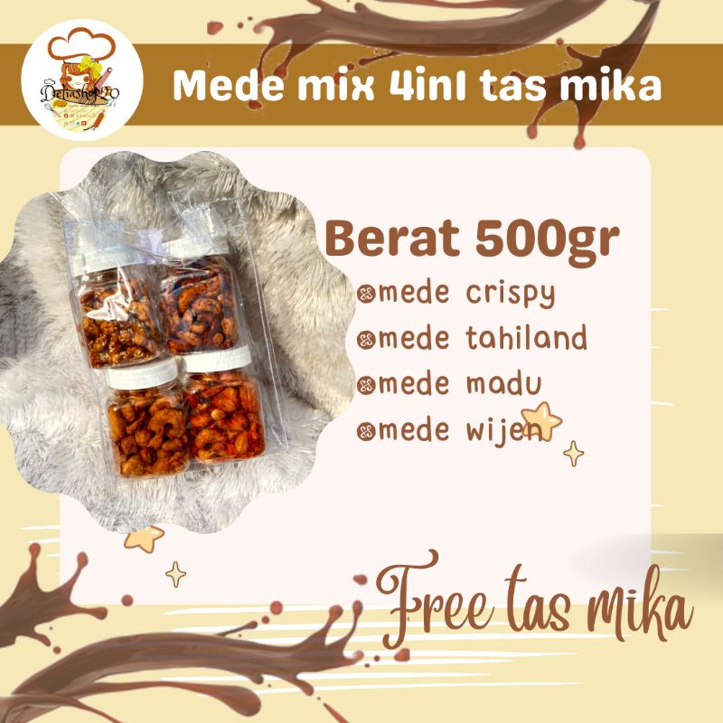 

mede mix 4in1 ukr 200ml pertoples mede tahiland, mede madu,mede wijen,mede crispy