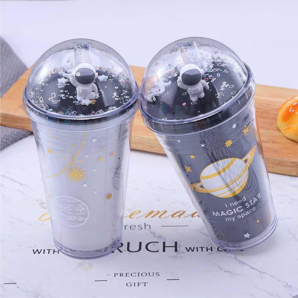 PROMO PRODUK Botol Minum viral Tumbler Bubble Astronot Seri Bintang besar Sedotan BPA FREE Glitter Tumbler Cups Blink Gelas Botol Minum Unik Lucu COD murah