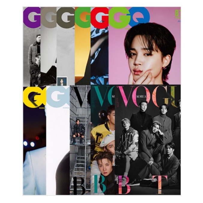 (READY STOCK) GQ KOREA X BTS JANUARY 2022 MAGAZINE SPECIAL EDITION