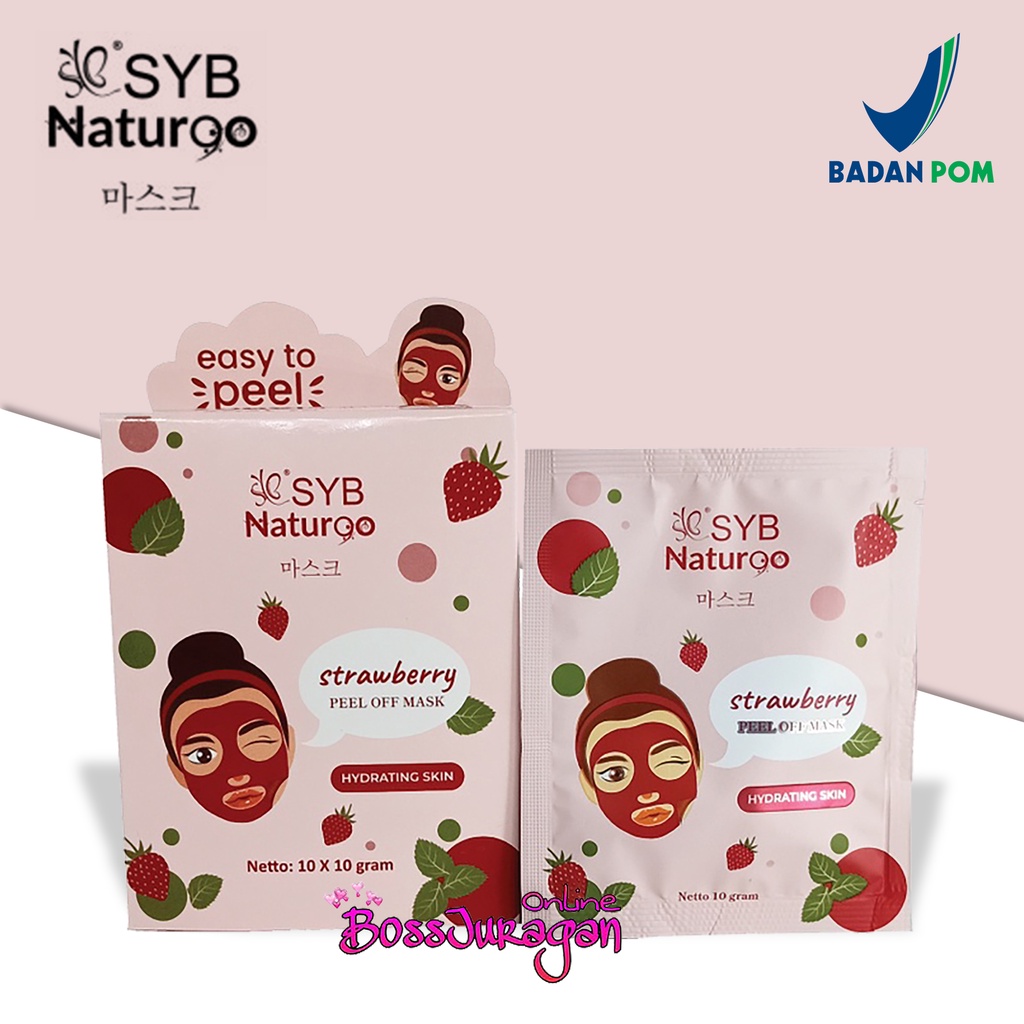 (BOSS) (Sachet) SYB NATUR90 Peel Off Mask | SYB Masker Naturgo