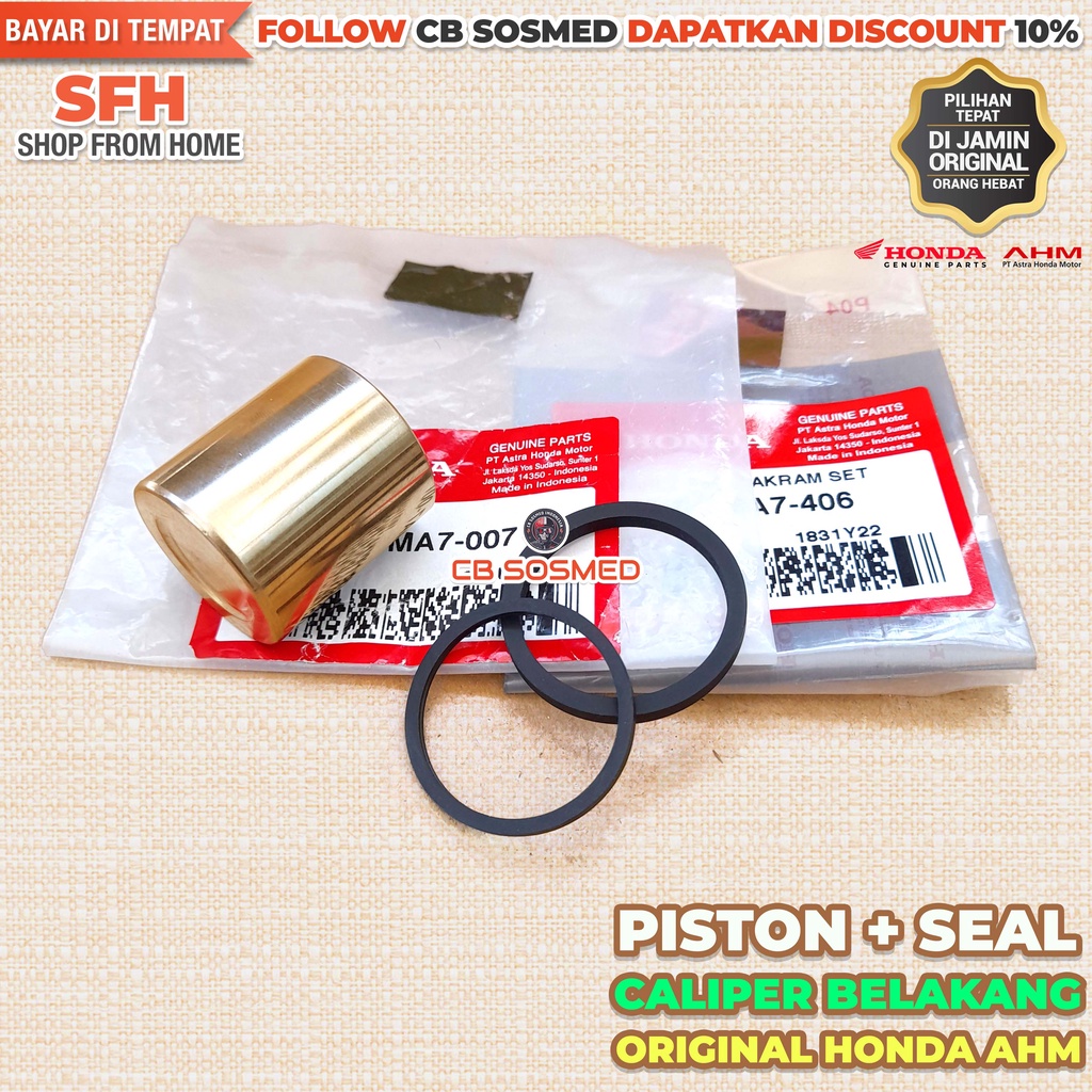 Piston Kaliper Rem Belakang Supra X 125 FI New Oring Seal Kaliper Rem Belakang Supra 125 DD Wave 125