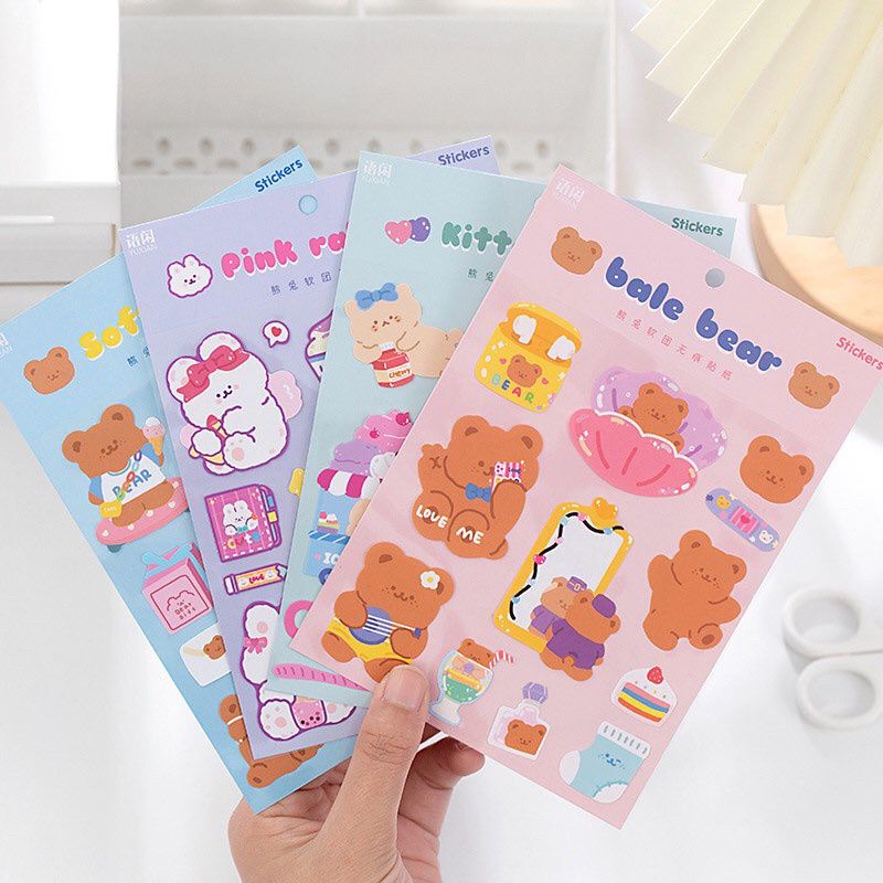 

Stiker Bear Beruang Lucu Deco Sticker Untuk Jurnal Scrapbook asternoon.id
