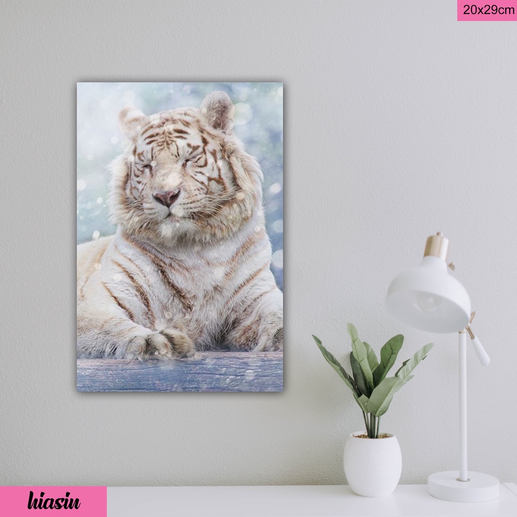 HIASAN DINDING WALL DECOR LUKISAN HEWAN GAMBAR MACAN