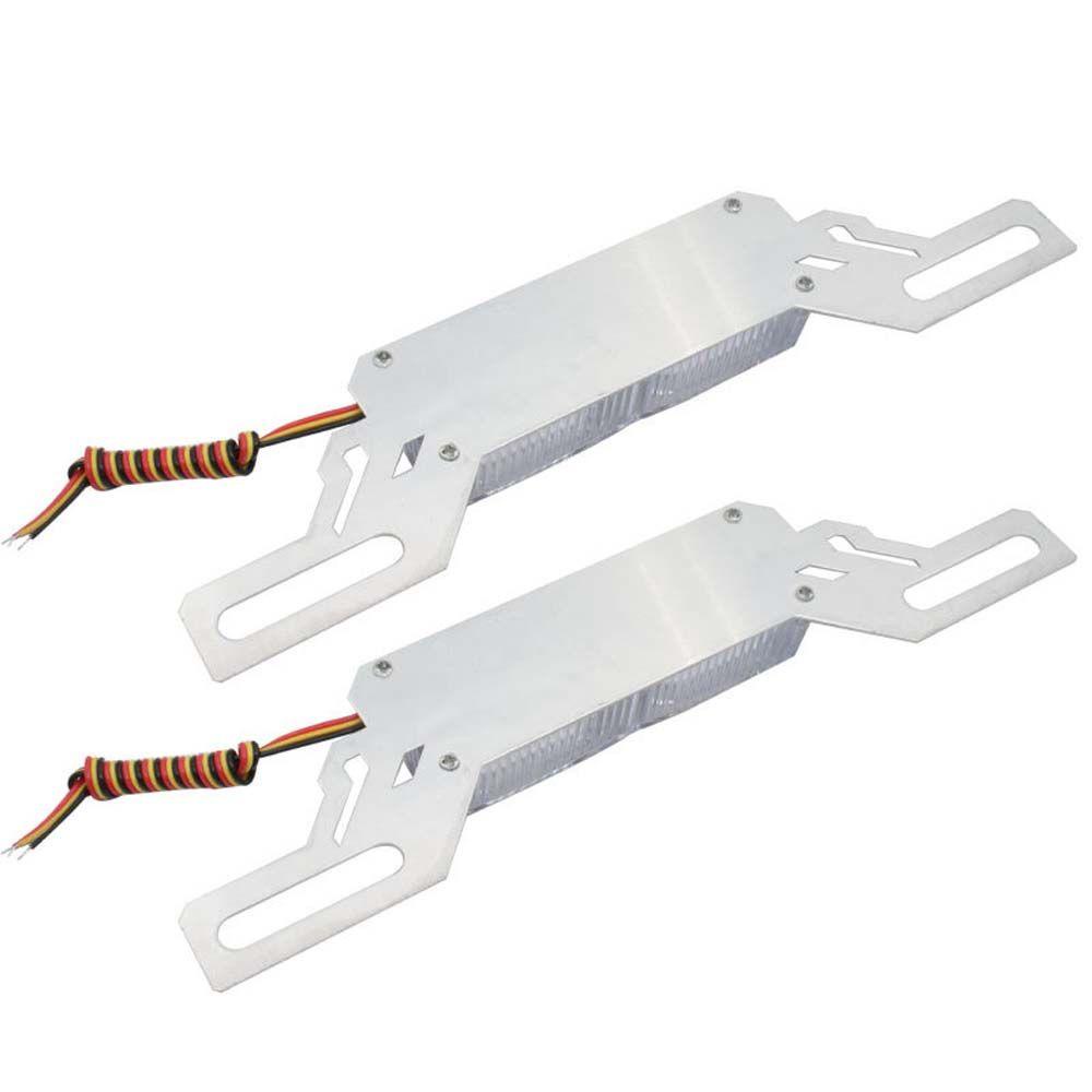 Lanfy Lampu DRL Motor RGB DC 12V Stop light LED Flash Strobo Lampu Plat Nomor