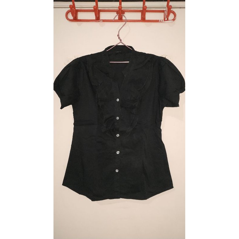 Kemeja wanita lengan pendek / hem kerja wanita / atasan wanita (PL)