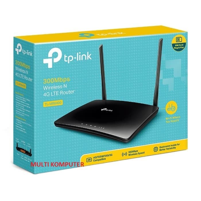 Modem Router TP-Link MR6400 SIM Card GSM 3G/4G Router - TPLINK TL-MR6400