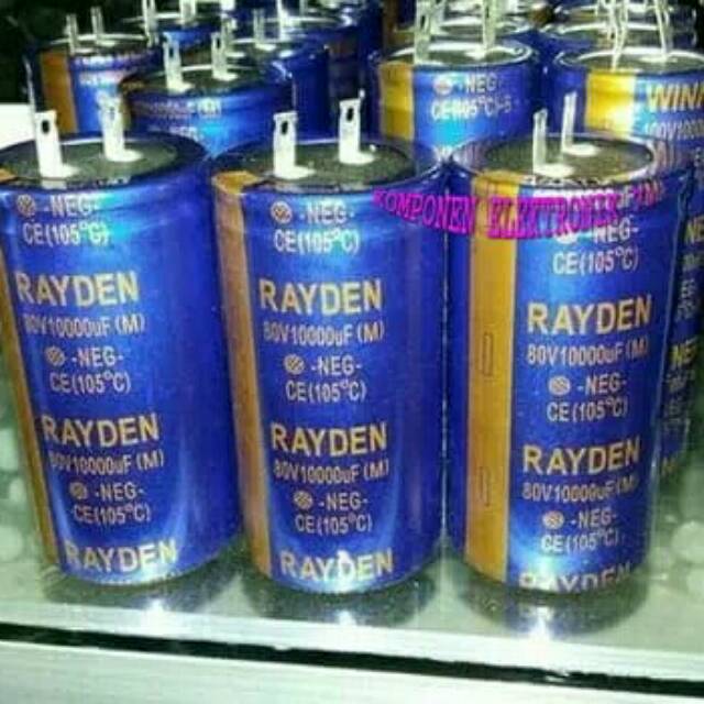 Elko Elco Kapasitor Capacitor Original Rayden Oranda 10000uf 10000 Uf 80v Shopee Indonesia