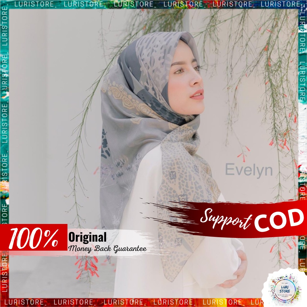 MYLADY HIJAB ORIGINAL EVELYN Hijab Jilbab Jelbab Kerudung My Lady Ori Motif Terbaru
