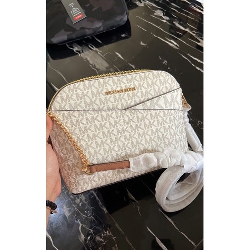 Tas Michael Kors Jet Set Dome White