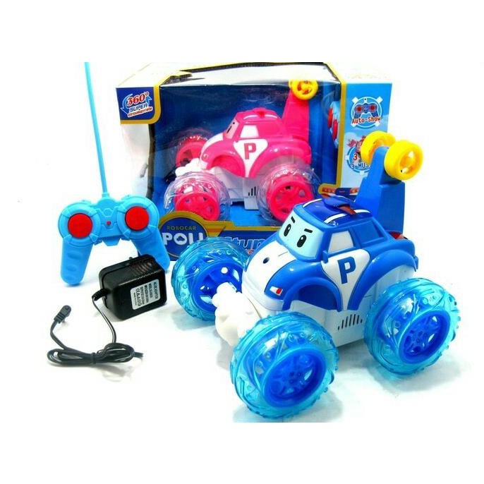 RC STUNT CAR ROBOCAR POLI 989-9642 REMOTE CONTROL MOBIL POLI