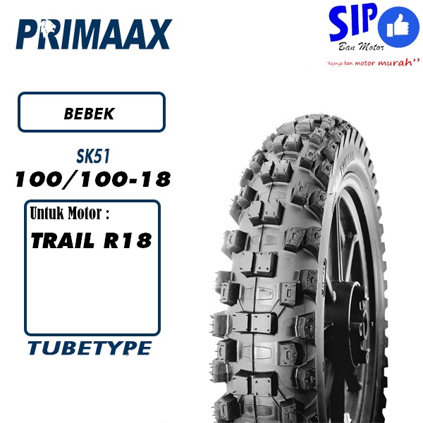 Ban motor Trail Primaax SK51 100 100 18 Tubetype