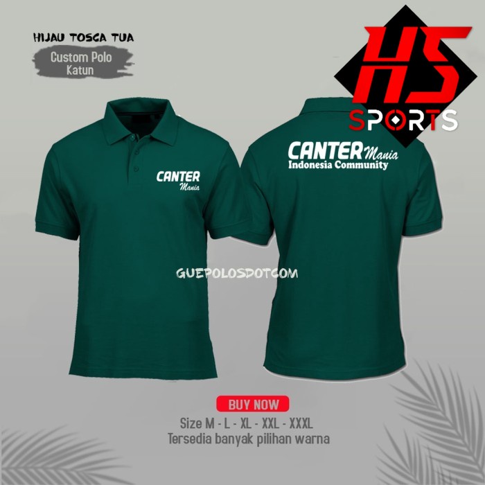 Poloshirt - Kaos Polo Canter Mania - baju Kerah CANTER MANIA