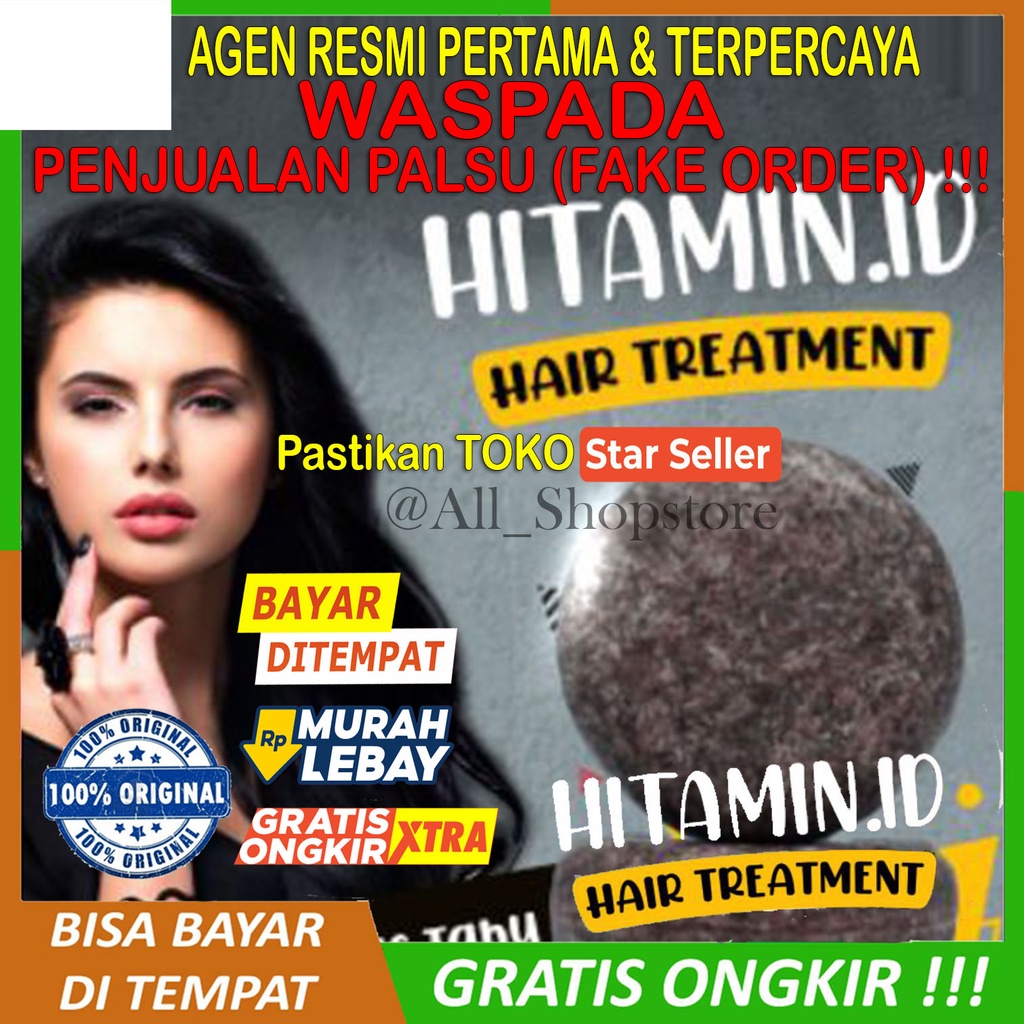 HITAMIN.ID SAMPO TREATMENT ATASI RAMBUT RONTOK KUSAM KETOMBE BERLEBIH KULIT KERING UBAN ORIGINAL