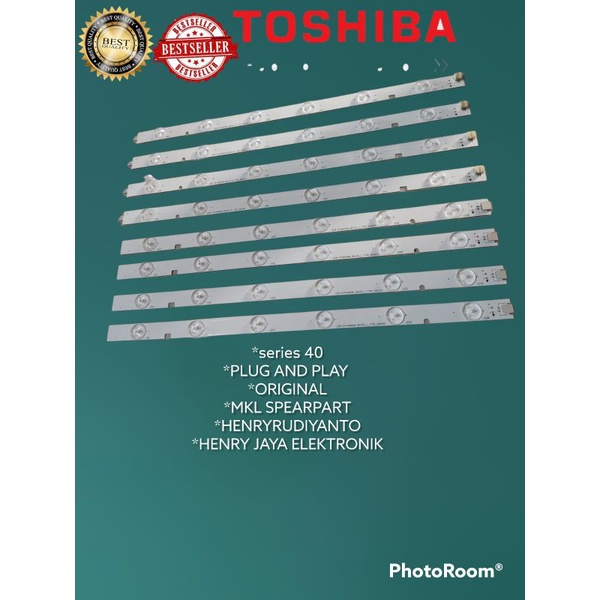 BACKLIGHT TOSHIBA 40L2400 VJ 40L2400VJ 40 INC INCH 12K 3V LAMPU BL TV LED 40INC 12 KANCING 3 VOLT