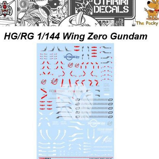 Water Decal Gundam Wing Zero RG/HG/SD by Otakiri