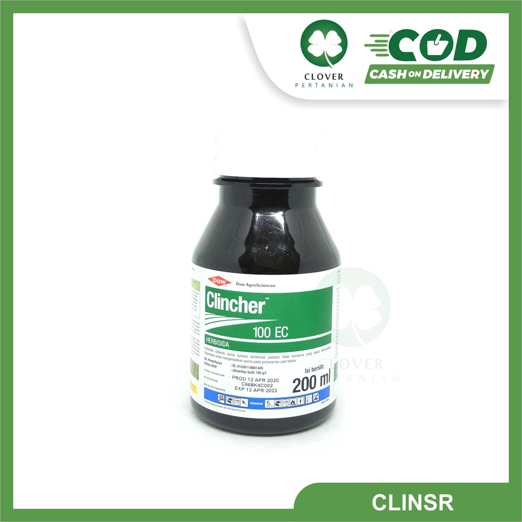 HERBISIDA CLINCHER 100EC 200ml AMPUH MEMBASMI GULMA RUMPUTAN/OBAT RUMPUT PENGGANGGU TANAMAN PADI