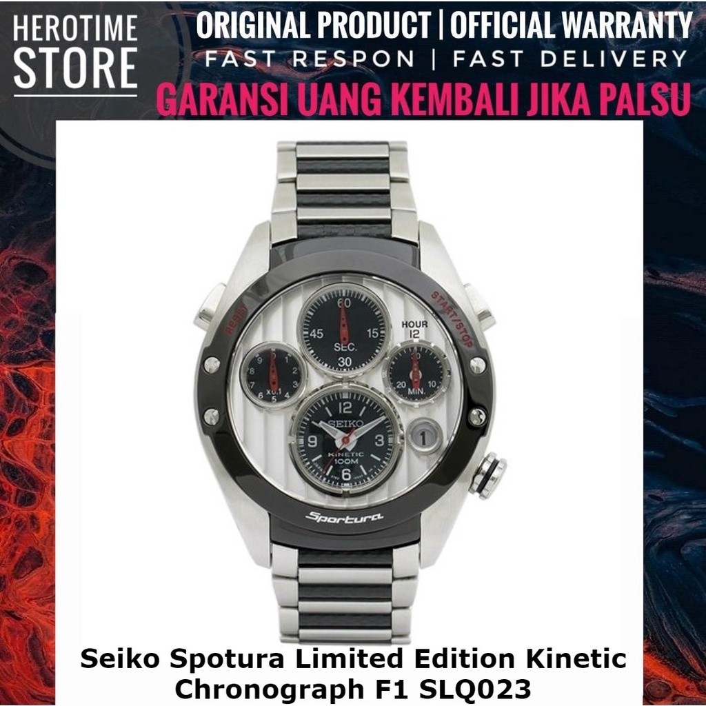Seiko Spotura Limited Edition Kinetic Chronograph F1 SLQ023 Garansi Resmi ORIGINAL
