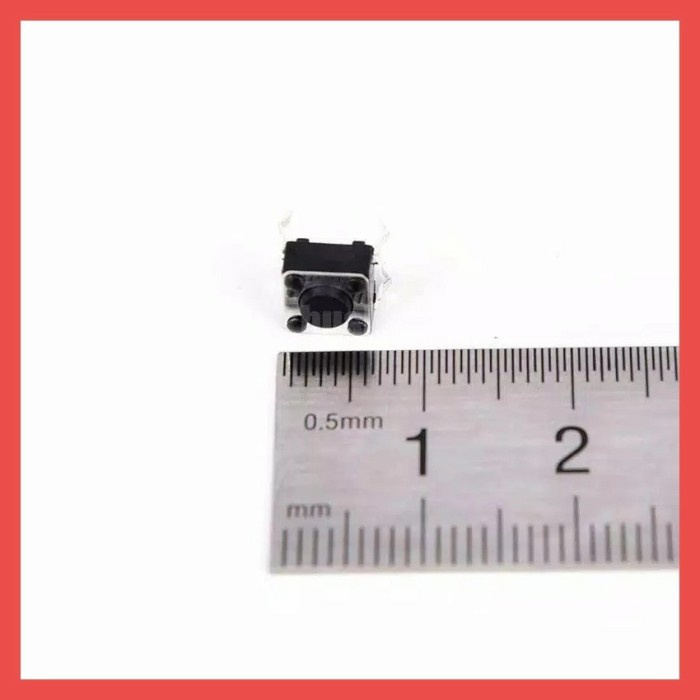 Tactile Switch 6x6x5mm Push Button DIP Tombol 4 pin 4p Momentary