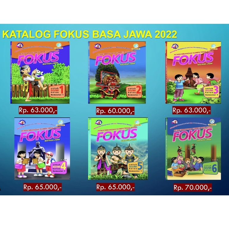 FOKUS BAHASA JAWA SD KELAS 1 2 3 4 5 6 - SUMBER BAHAGIA