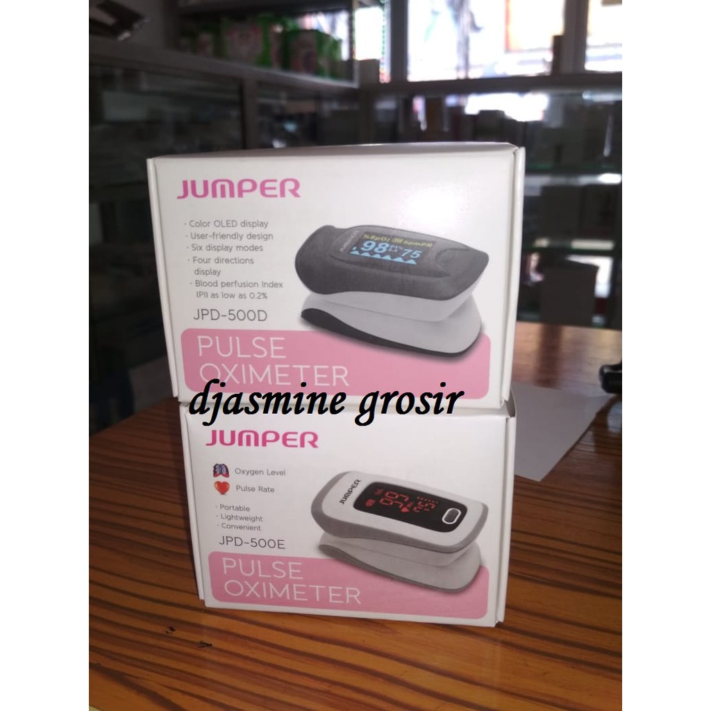 Oximeter Jumper Fingertip Pengukur Kadar Oksigen Dalam Darah 500E &amp; 500D