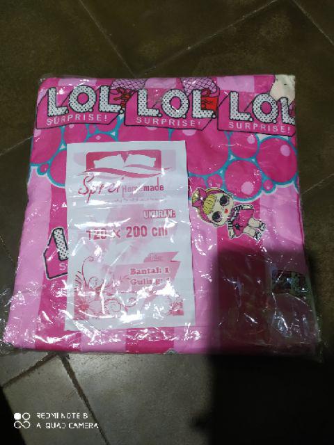 Sprei Karakter Lol  Size 120x200, 160x200, 180x200, 200x200
