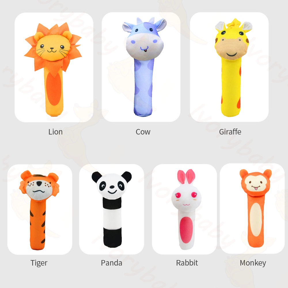 Ivorybaby Rattle stick mainan bayi tongkat genggam rattle bayi