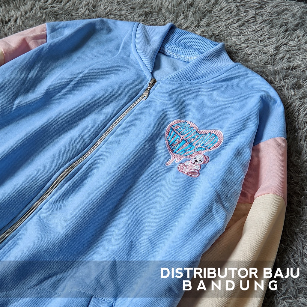 Varsity Jacket Prove Your Heart  | Korean Style Bomber Baseball | Pakaian Pria dan Wanita | Bahan Fleece | Allsize-6