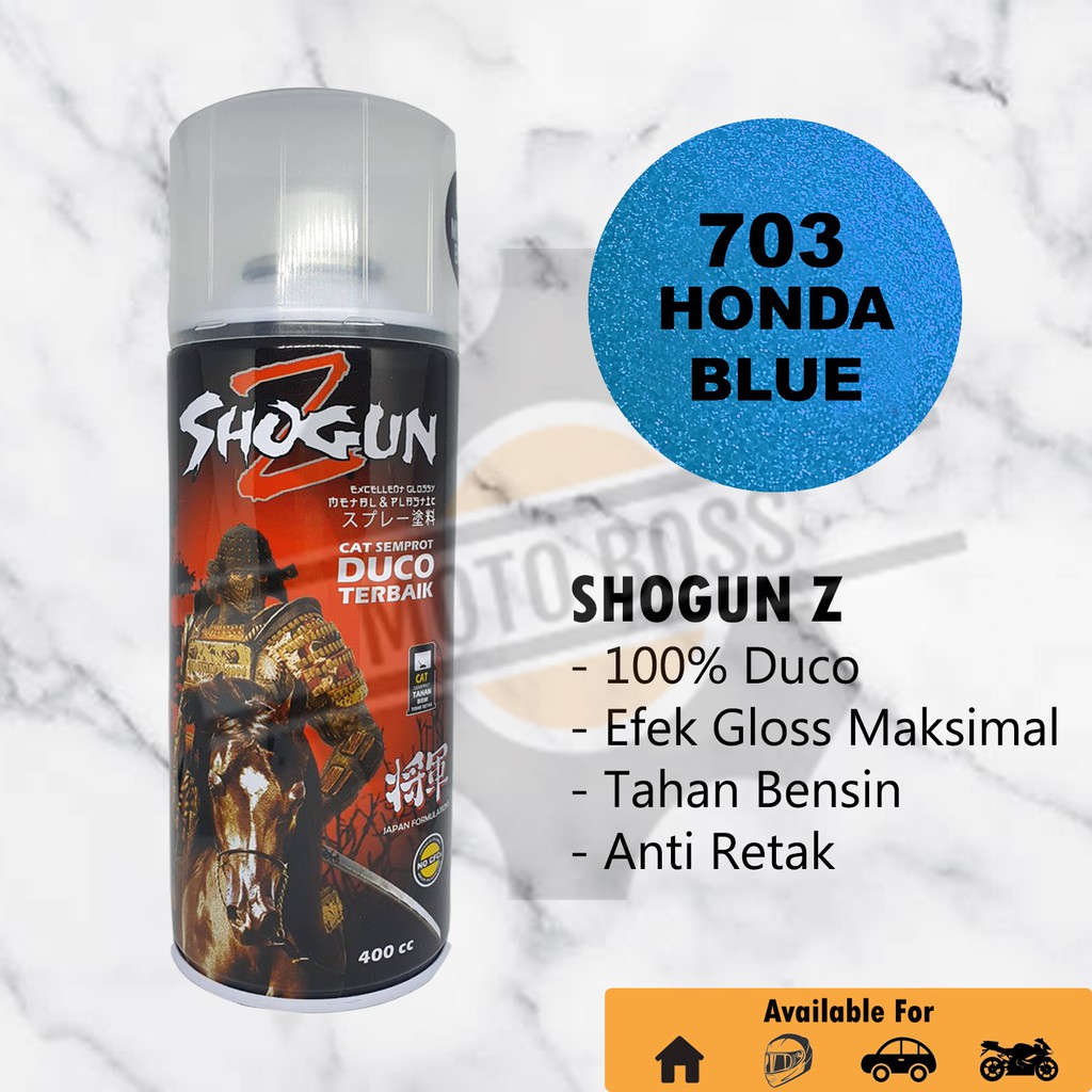 Cat Semprot Shogun Z Honda Blue 703 - Pilok Pilox