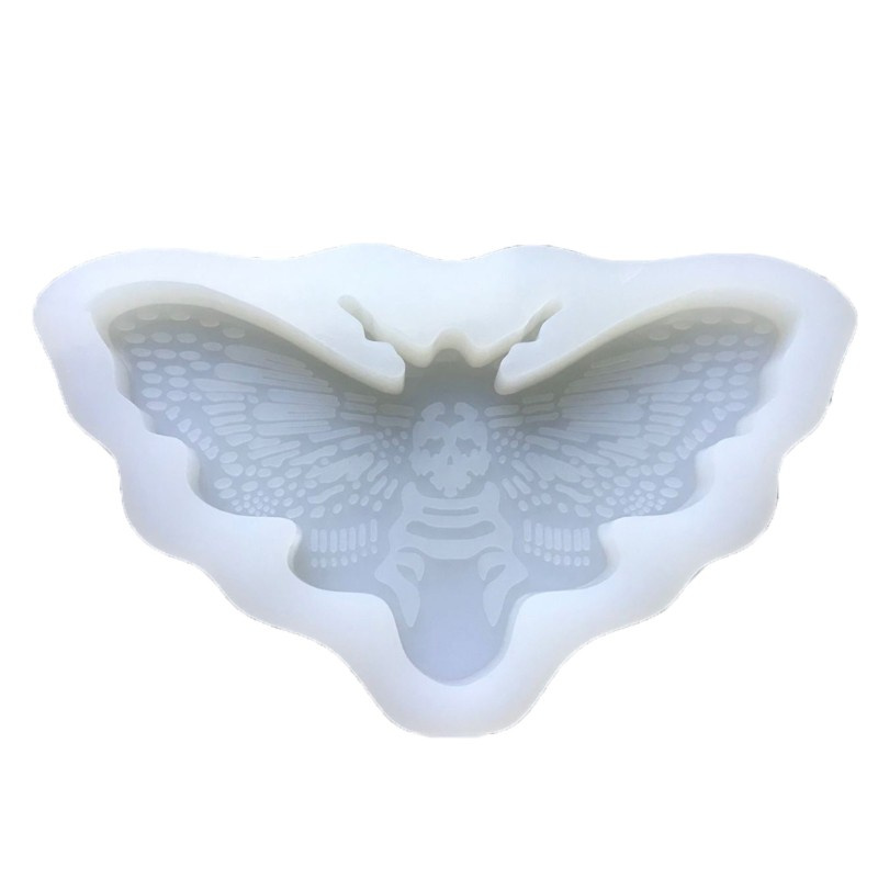 Glitter Moth Keychain Epoxy Resin Mold DIY Craft Jewelry Necklace Pendant Silicone Mould