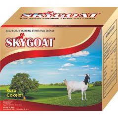 

SKYGOAT COKLAT Susu Kambing Etawa Full Cream / Susu Bubuk Kemasan Sachet Isi 10 pcs