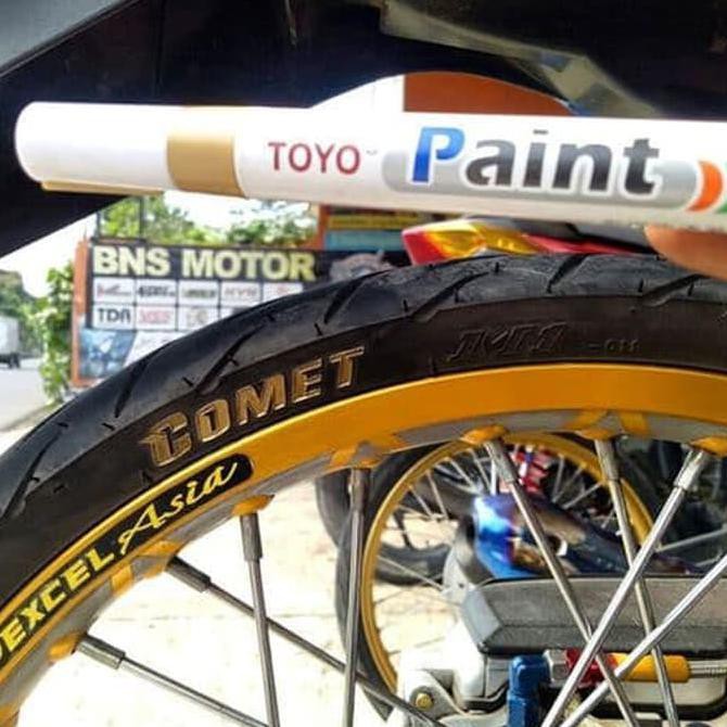 

Spidol Ban TOYO Paint Marker Original Import Warna Mobil Motor GOLD MURAAAh