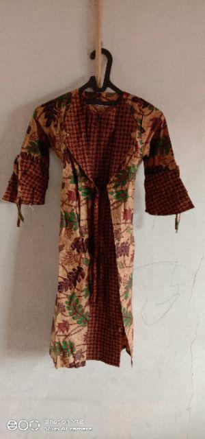 Couple Batik Gamis ,, Kerah Jazz Produk Original , Matt Katun Primis