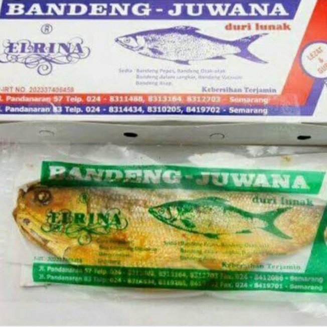 

1KG IKAN BANDENG PRESTO DURI LUNAK JUWANA ELRINA PANDANARAN SEMARANG
