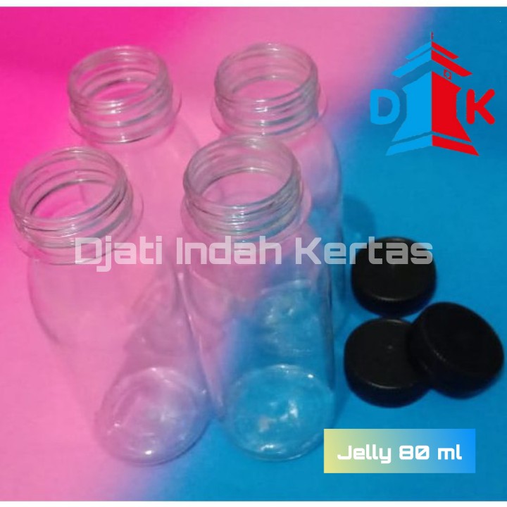 READY!!! Botol Minum Bening ( Jelly ) Sekali Pakai Uk 80 ml.