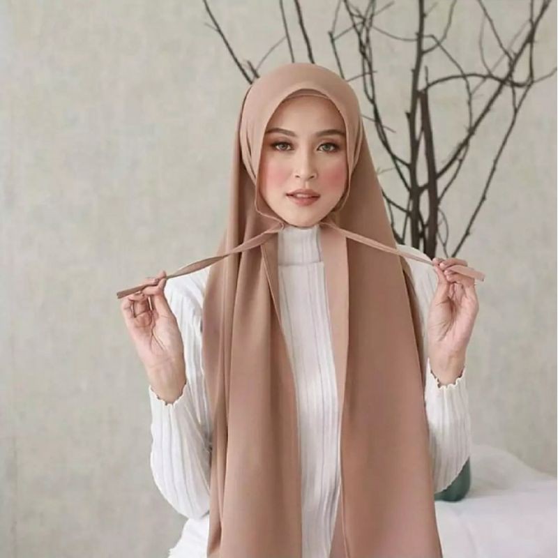 PASHMINA HAMIDAH CERUTY TALI 75x175 HIJAB PASHMINA HAMIDAH