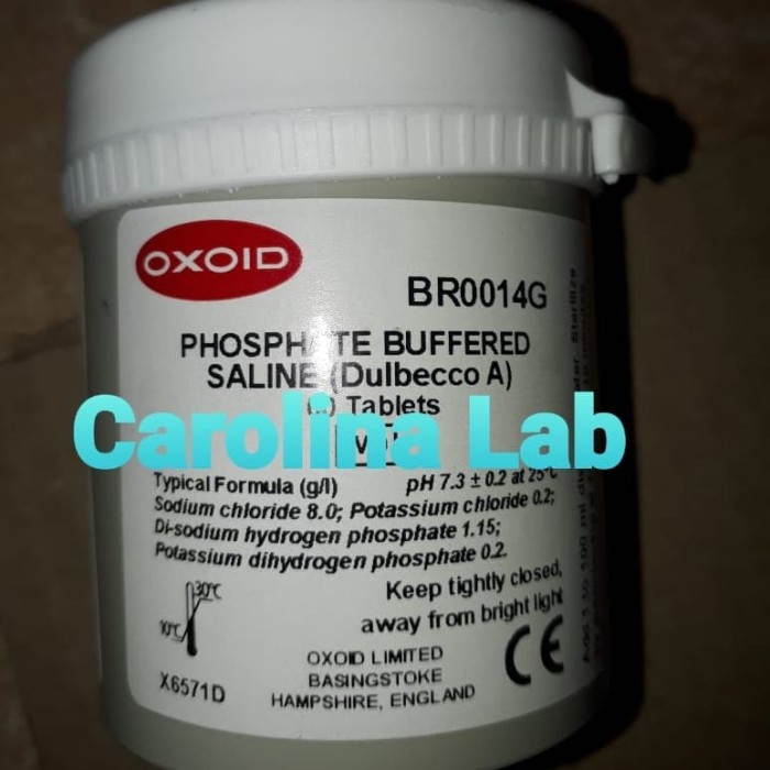 OXOID BR0014G PHOSPHATE BUFFERED SALINE (DULBECO A) 100 TABLETS