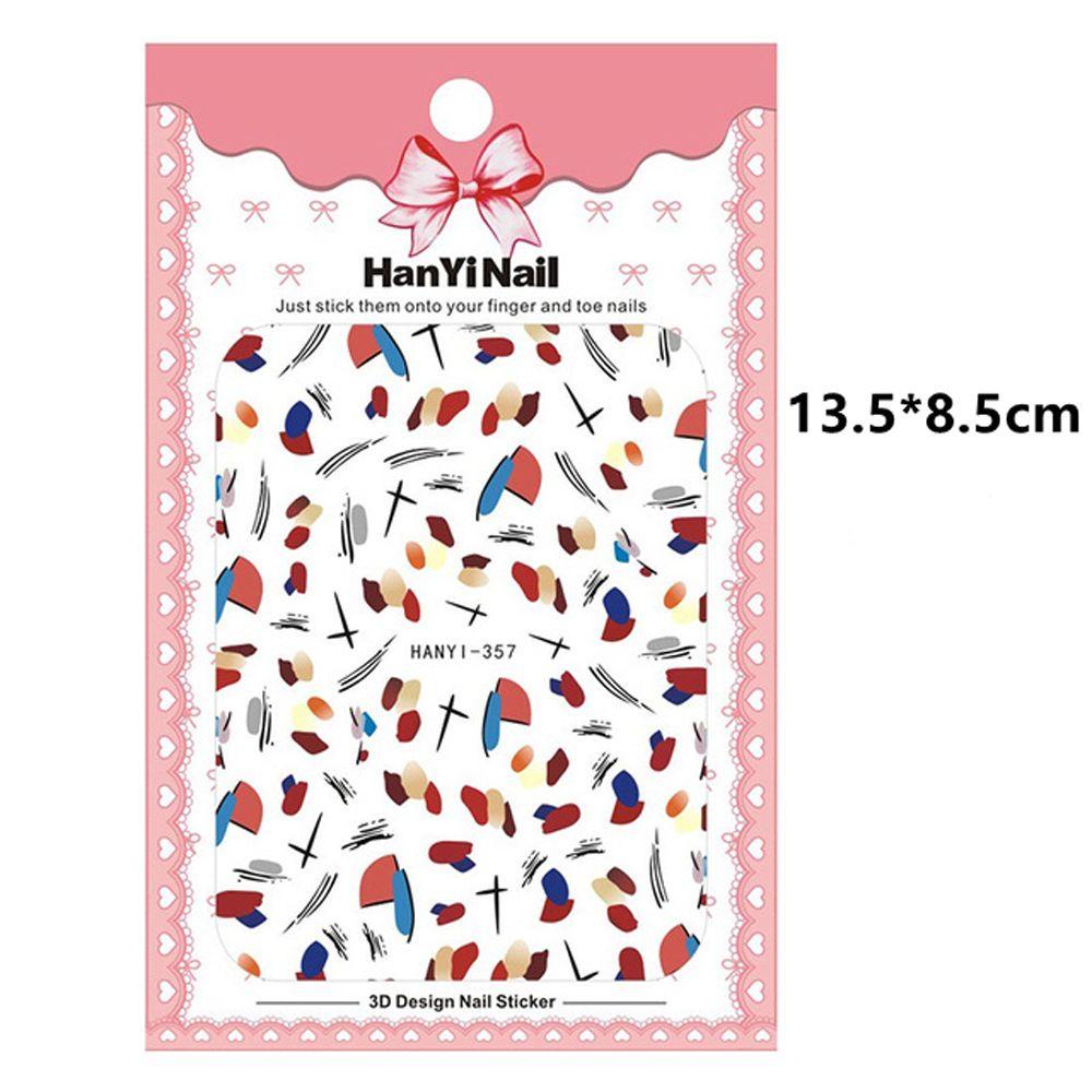 Mxbeauty Stiker Nail Art Fashion Gadis Pelangi Strawberry Kartun DIY Stiker Kuku