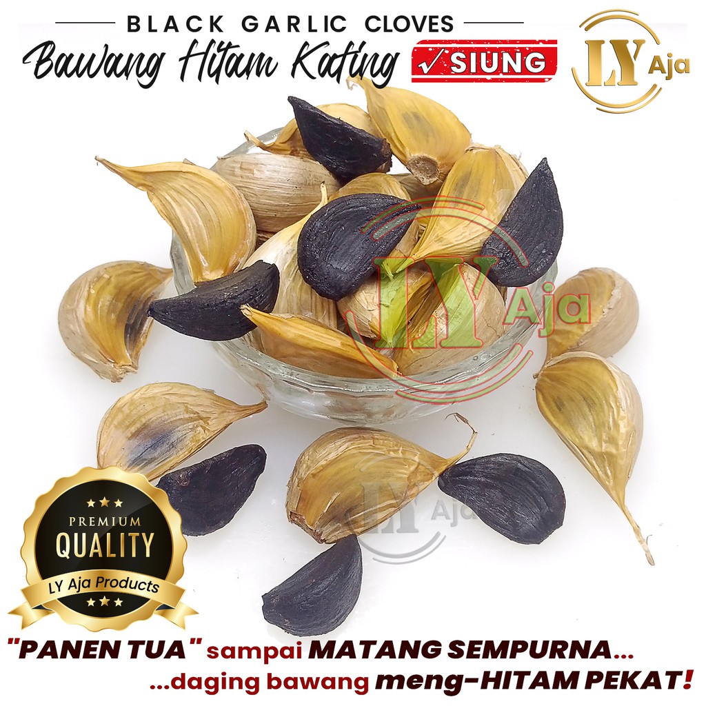 Bawang Hitam Kating SIUNG 215 Gram Black Garlic Cloves LY Aja 215 Gr