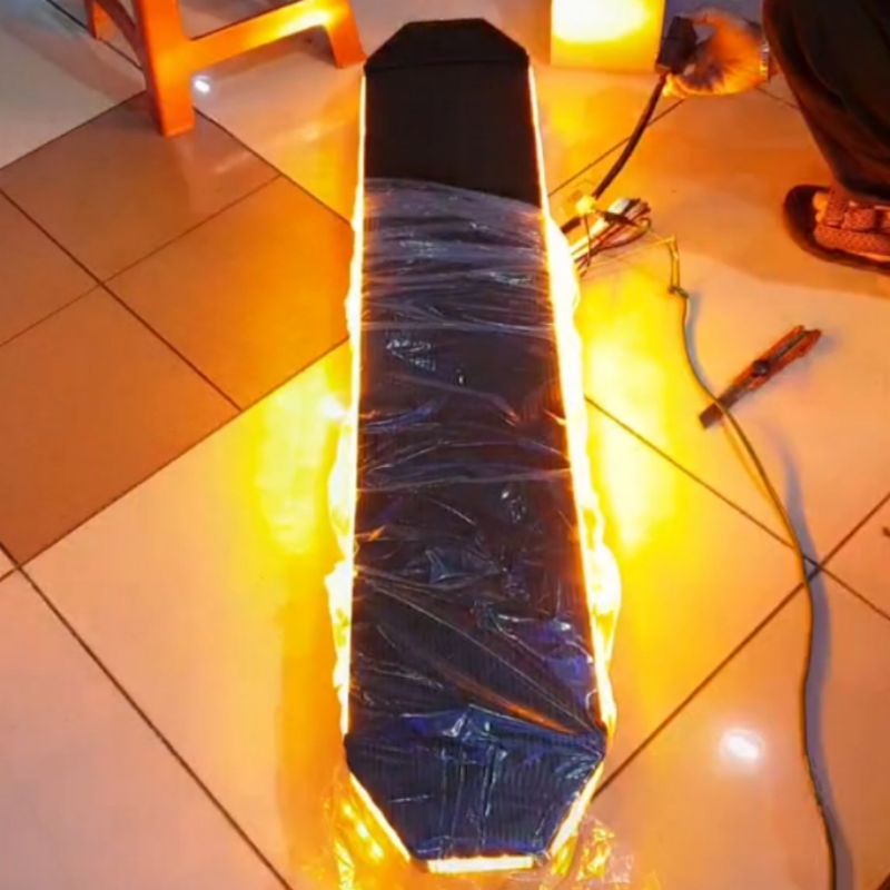 Lampu LIGHt BAR led atap 120cm kuning sistem jepit