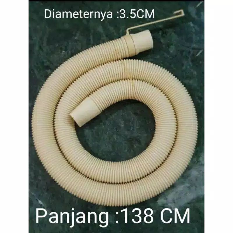 selang mesin cuci, selang pembuangan mesin cuci panjang 138cm