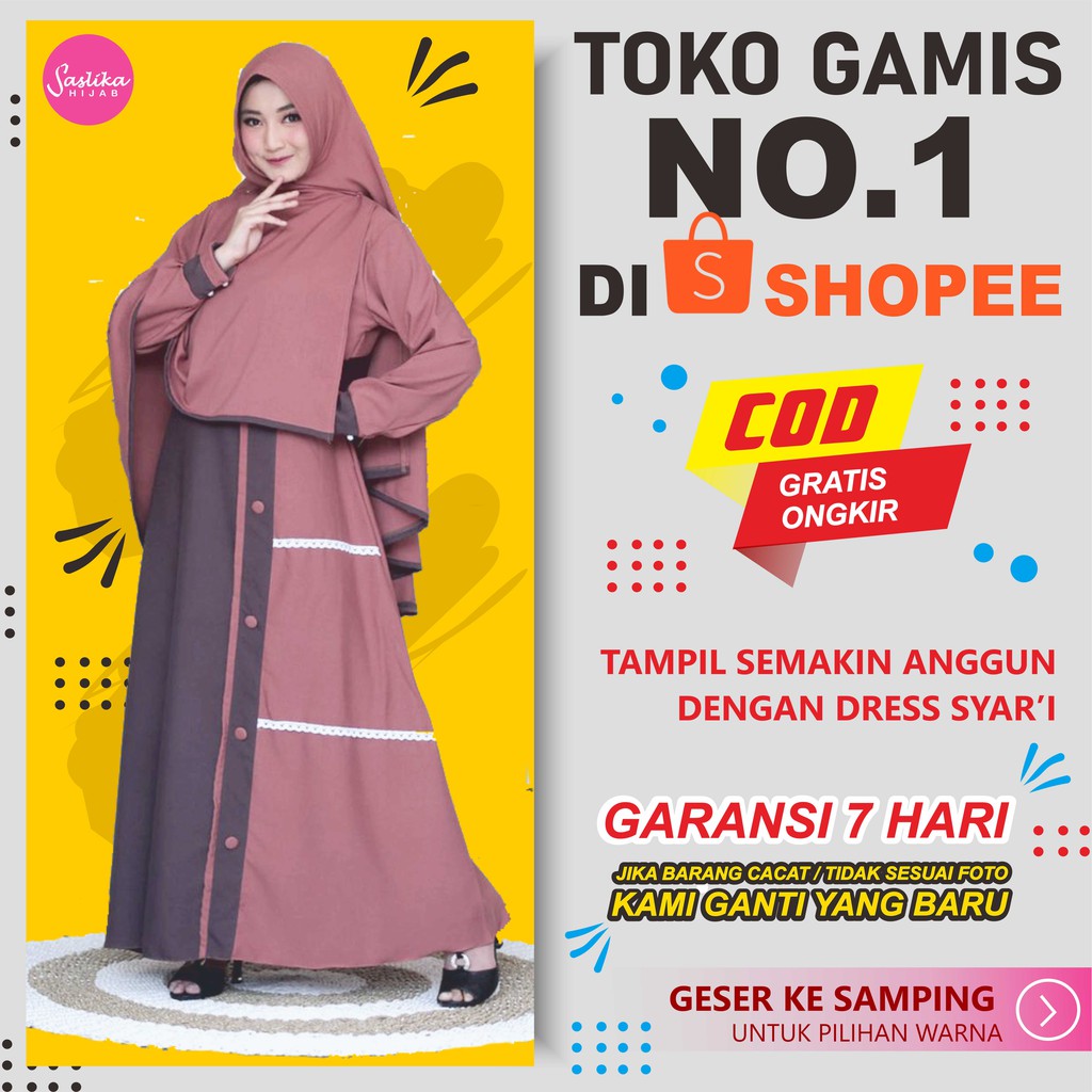gamis set syari Humaira Original By Alfaro Renda remaja Itycrepe Premium Set Khimar